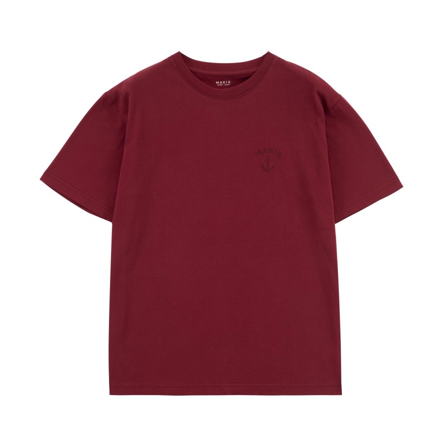 Men Makia | Folke Tshirt Cranberry