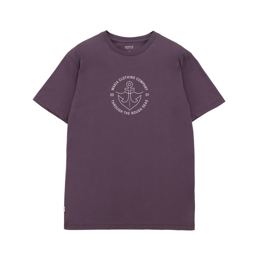 Men Makia | Hook Tshirt Aubergine