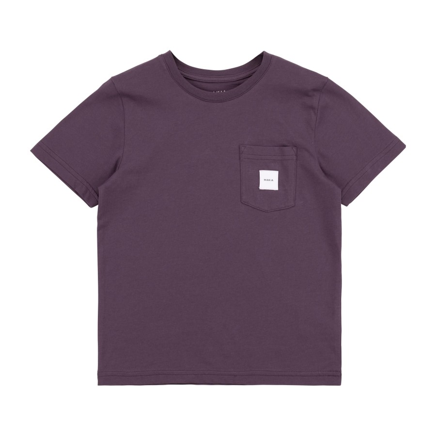 Kids Makia | Kids' Pocket Tshirt Aubergine