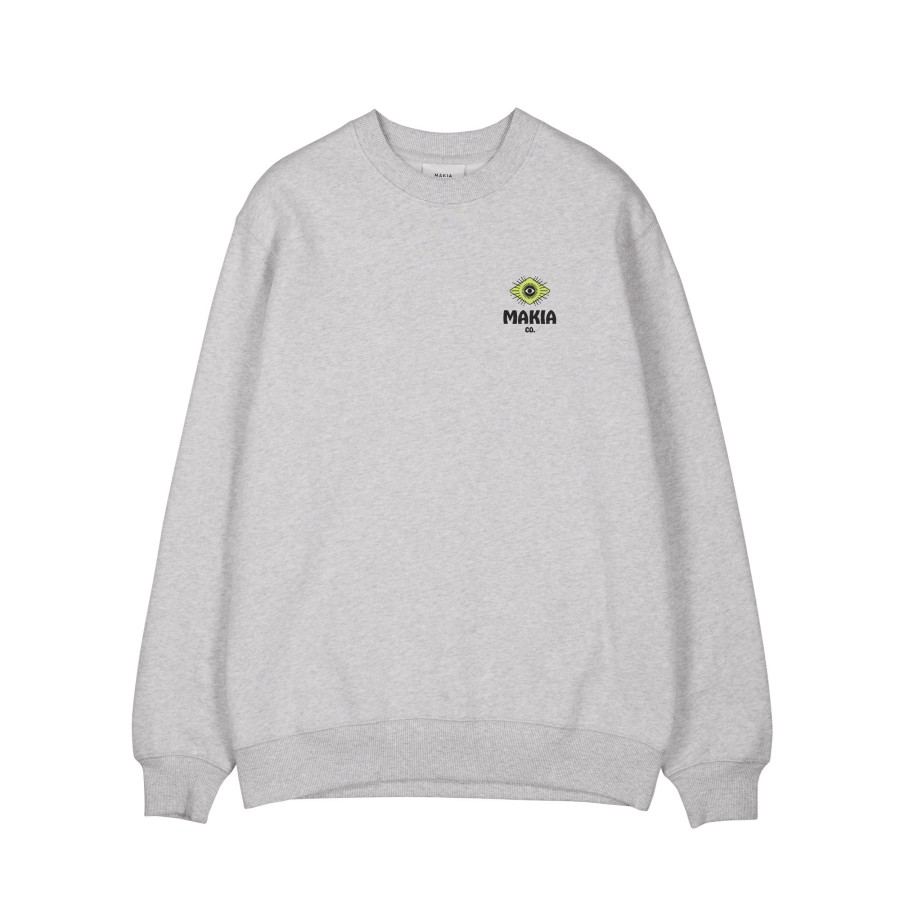 Men Makia | Sixth Sweatshirt Light Grey