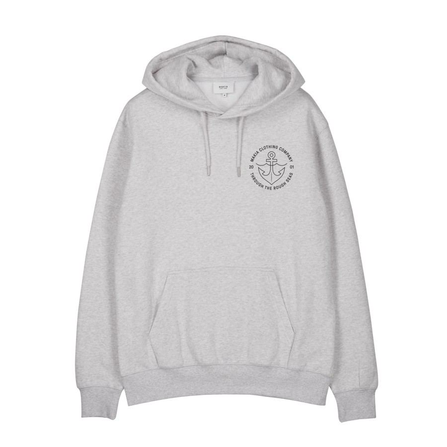 Men Makia | Hook Hooded Sweatshirt Light Grey