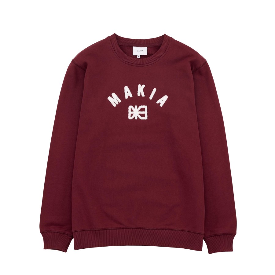 Men Makia | Brand Sweatshirt Cranberry