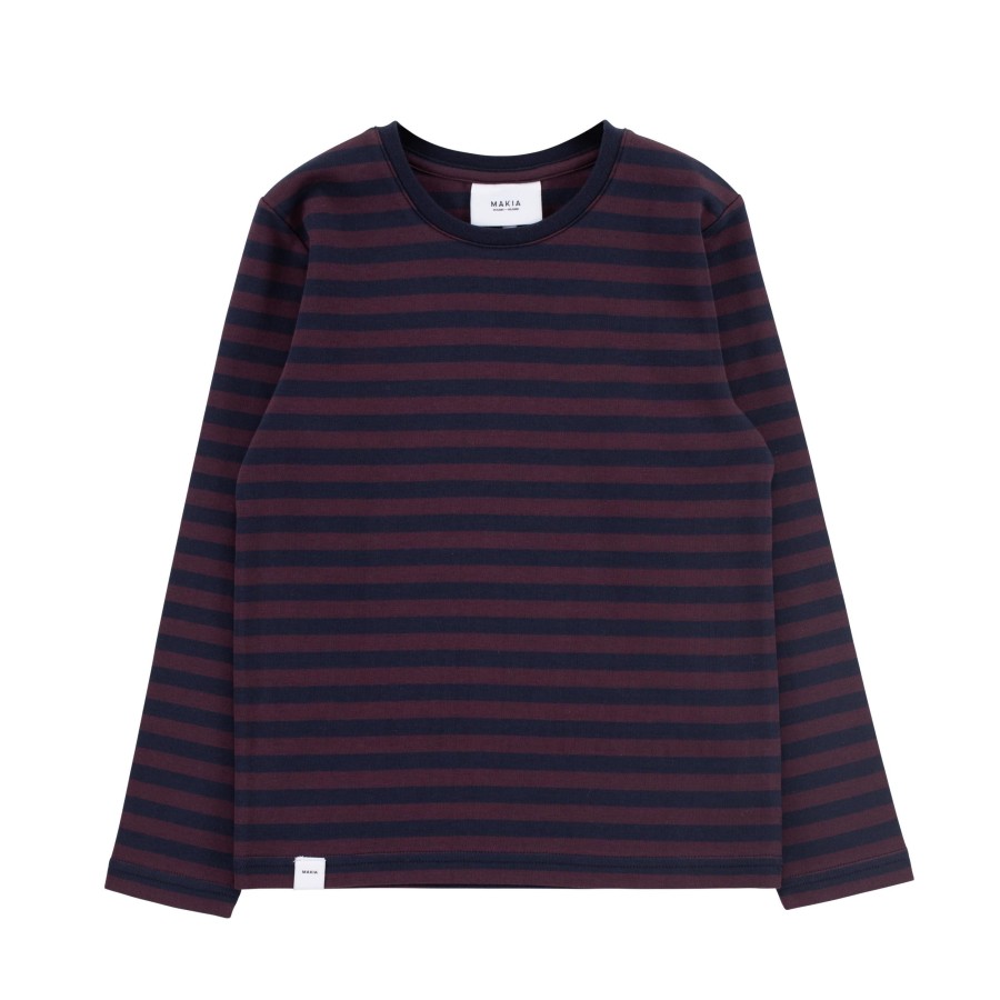 Kids Makia | Kids' Verkstad Long Sleeve Aubergine-Navy