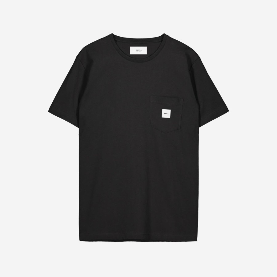 Men Makia | Square Pocket Tshirt Black