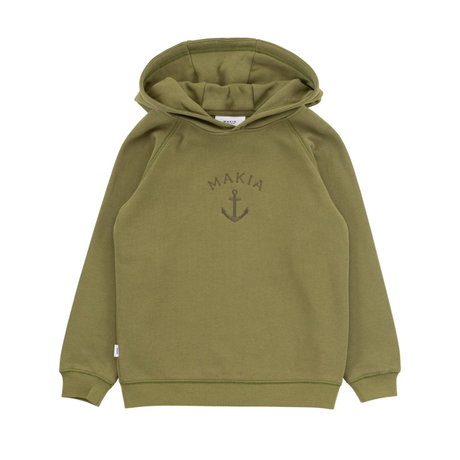 Kids Makia | Kids' Folke Hooded Sweatshirt Moss