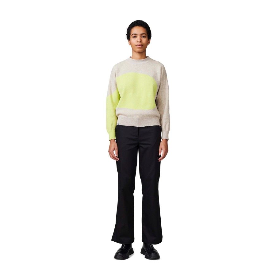 Women Makia | Tone Knit Khaki-Lime