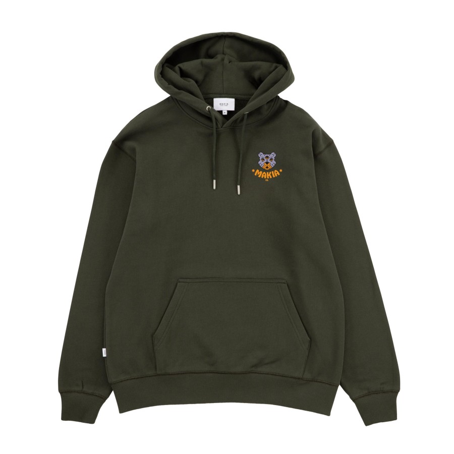 Men Makia | Third Eye Hooded Sweatshirt Dark Green