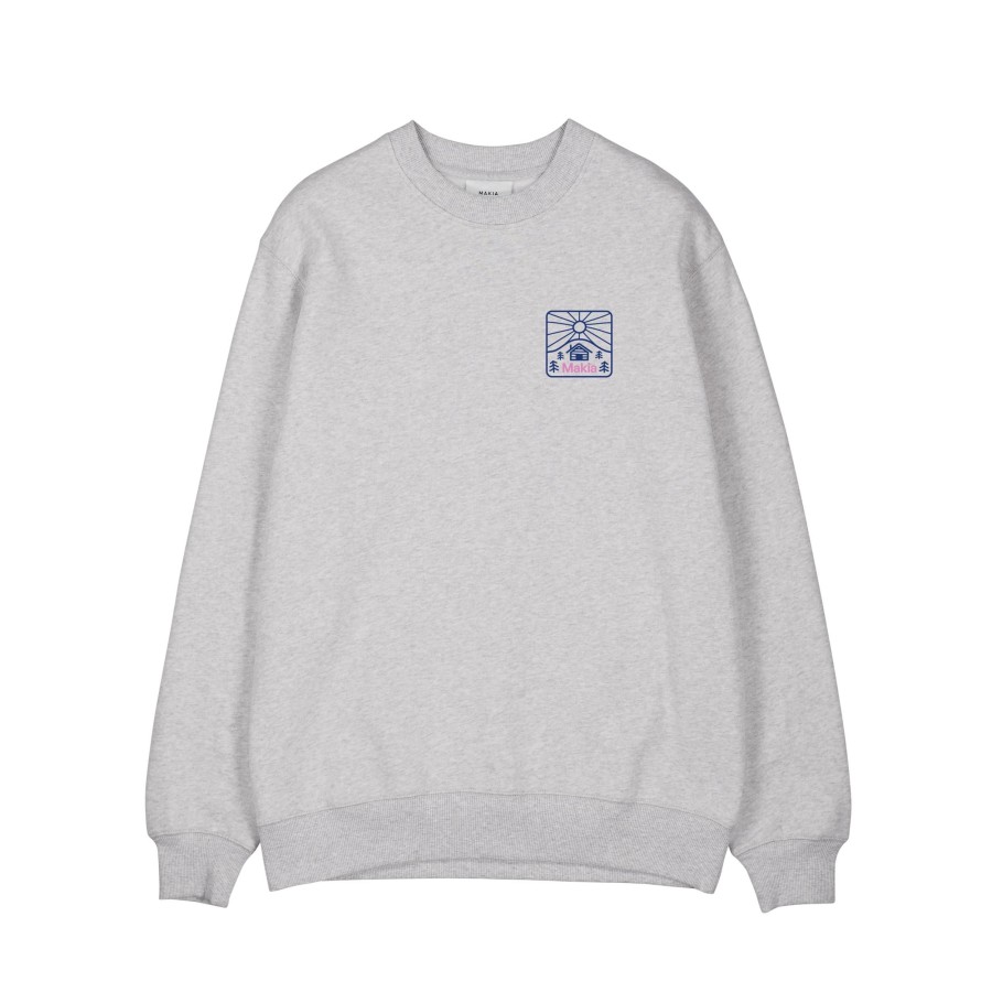 Men Makia | Backwoods Sweatshirt Light Grey