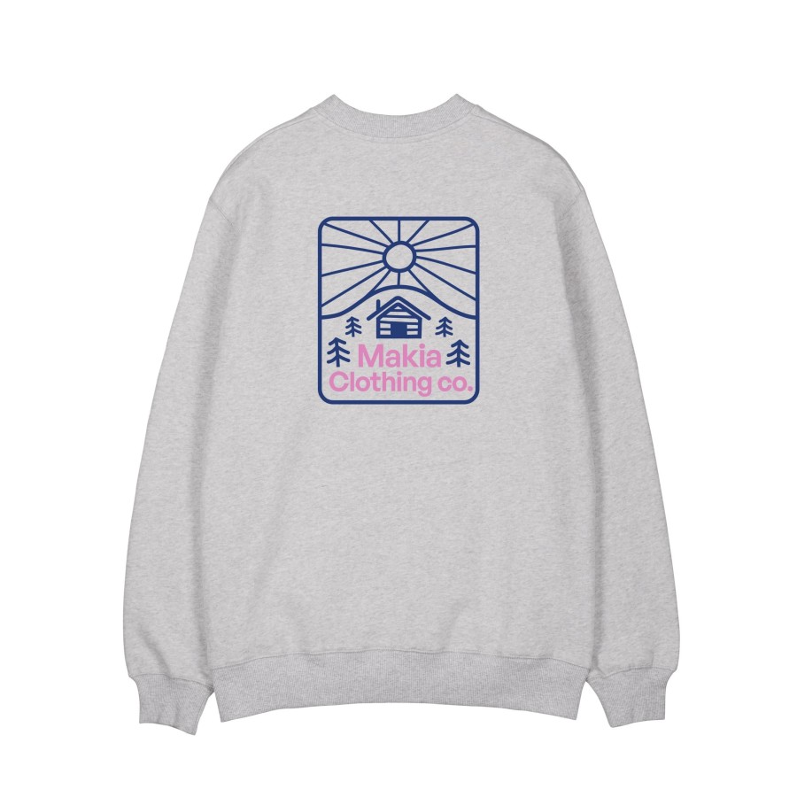 Men Makia | Backwoods Sweatshirt Light Grey