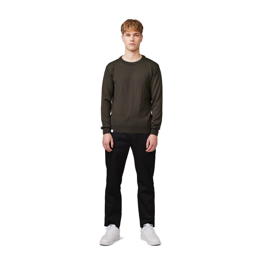 Men Makia | Merino Knit Dark Green