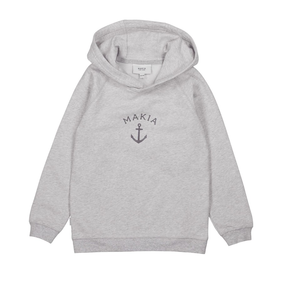 Kids Makia | Folke Hooded Sweatshirt Light Grey