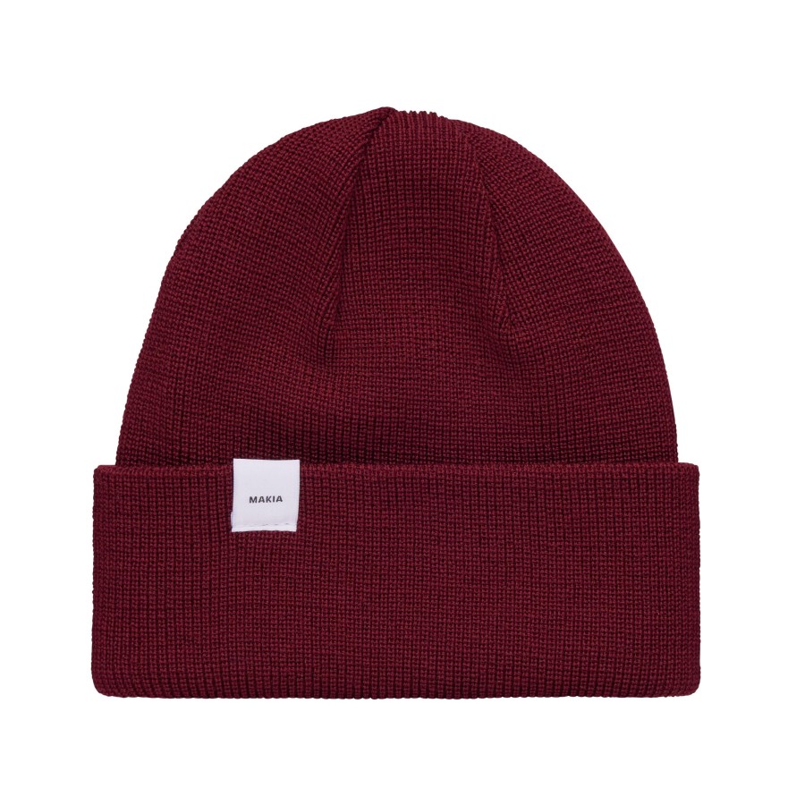 Women Makia | Merino Thin Cap Cranberry