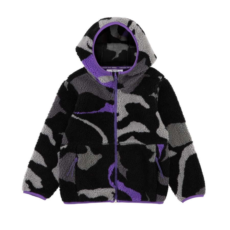 Kids Makia | Kids' Hede Hooded Fleece Frost