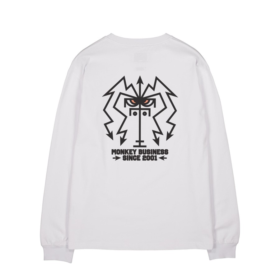 Men Makia | Monkey Long Sleeve White