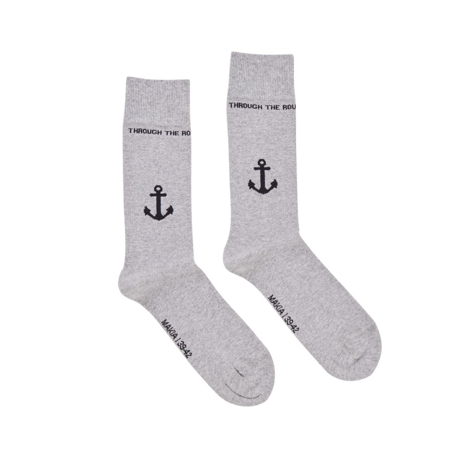 Women Makia | Anchor Socks (3 Pack) Grey