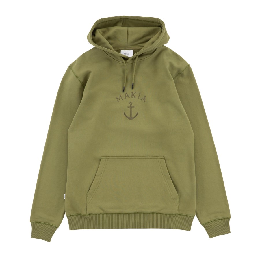 Men Makia | Folke Hooded Sweatshirt Moss