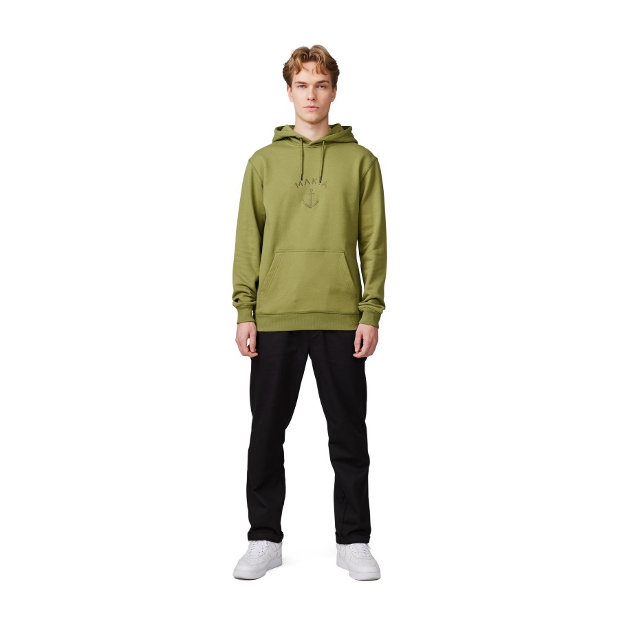 Men Makia | Folke Hooded Sweatshirt Moss