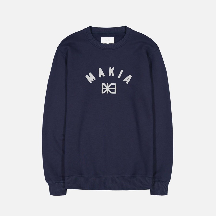 Men Makia | Brand Sweatshirt Dark Blue