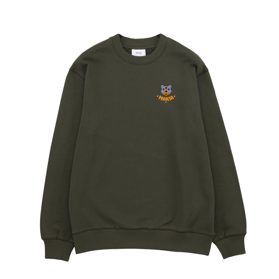 Men Makia | Third Eye Sweatshirt Dark Green