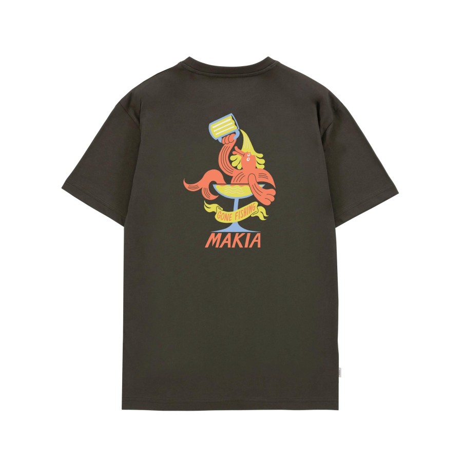 Men Makia | Laters Tshirt Dark Green