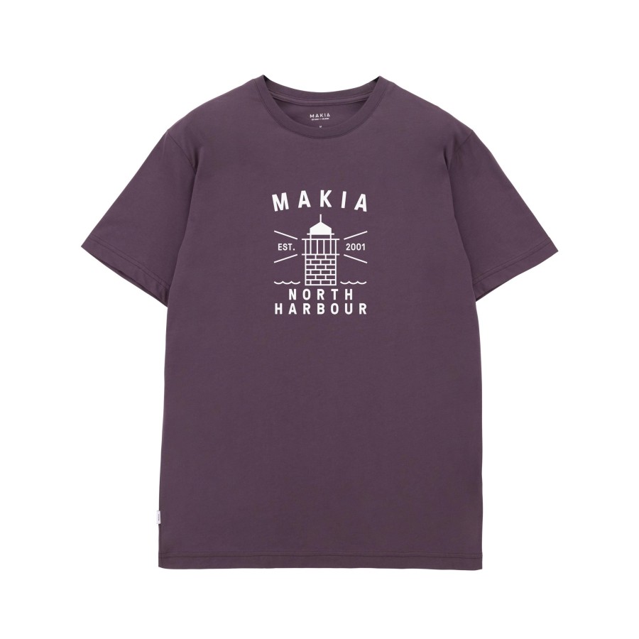 Men Makia | Tankar Tshirt Aubergine