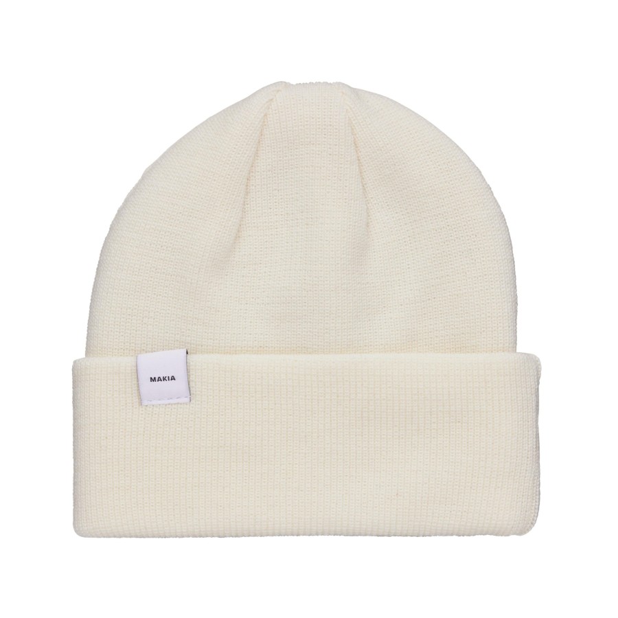 Women Makia | Merino Thin Cap Off White