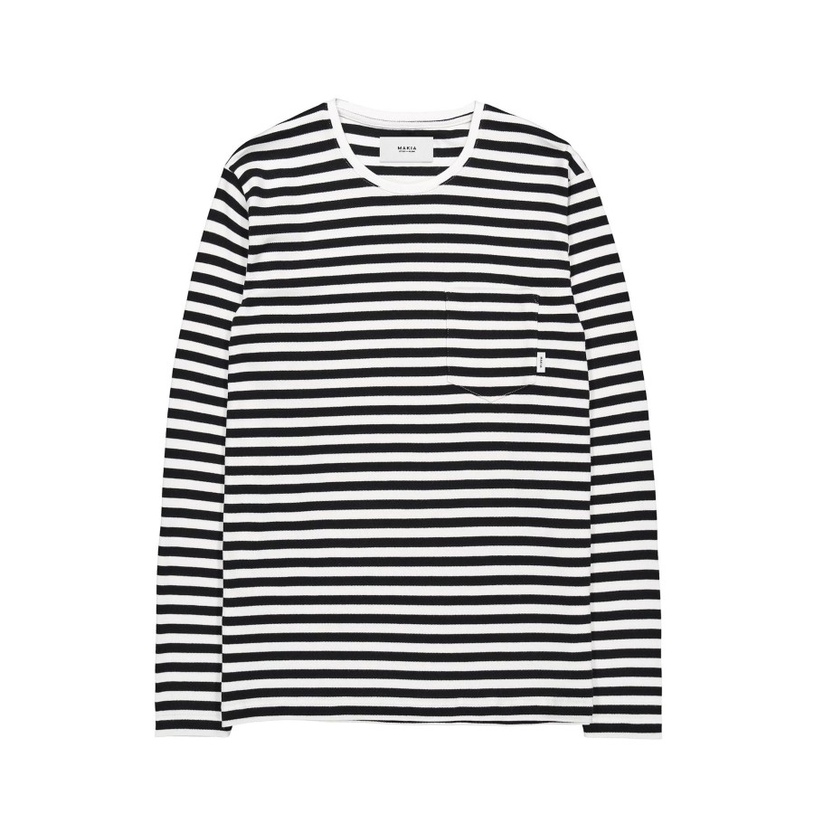 Men Makia | Verkstad Long Sleeve Black-White