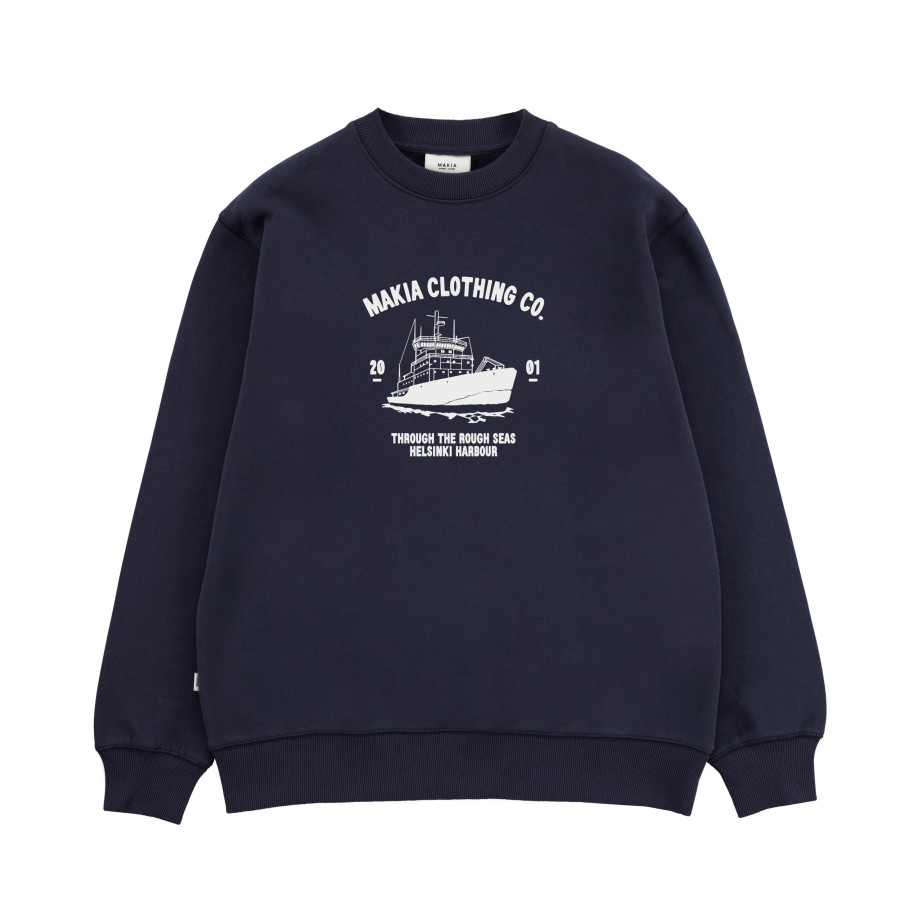 Men Makia | Urho Sweatshirt Dark Navy