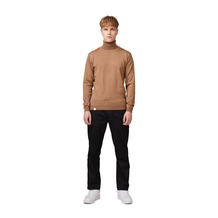 Men Makia | Roll Neck Knit Camel