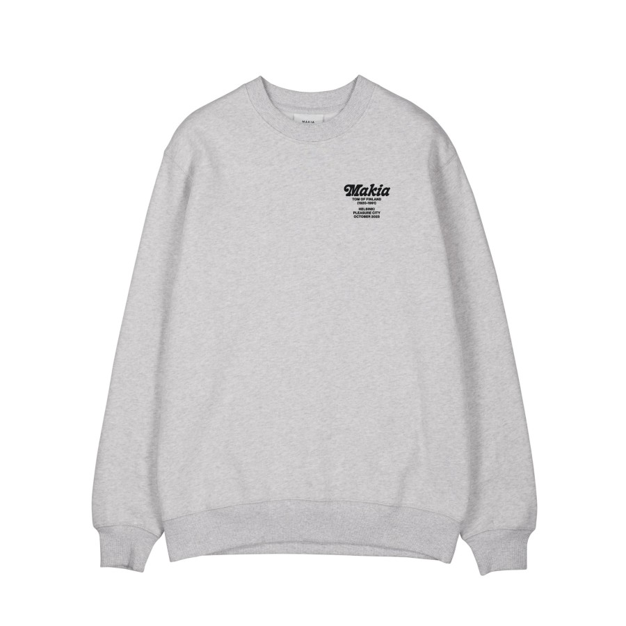 Men Makia | Rope Sweatshirt Light Grey