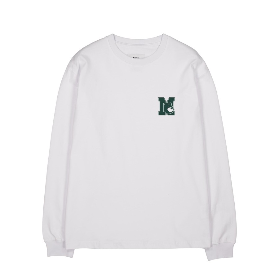 Men Makia | Nalle Long Sleeve White