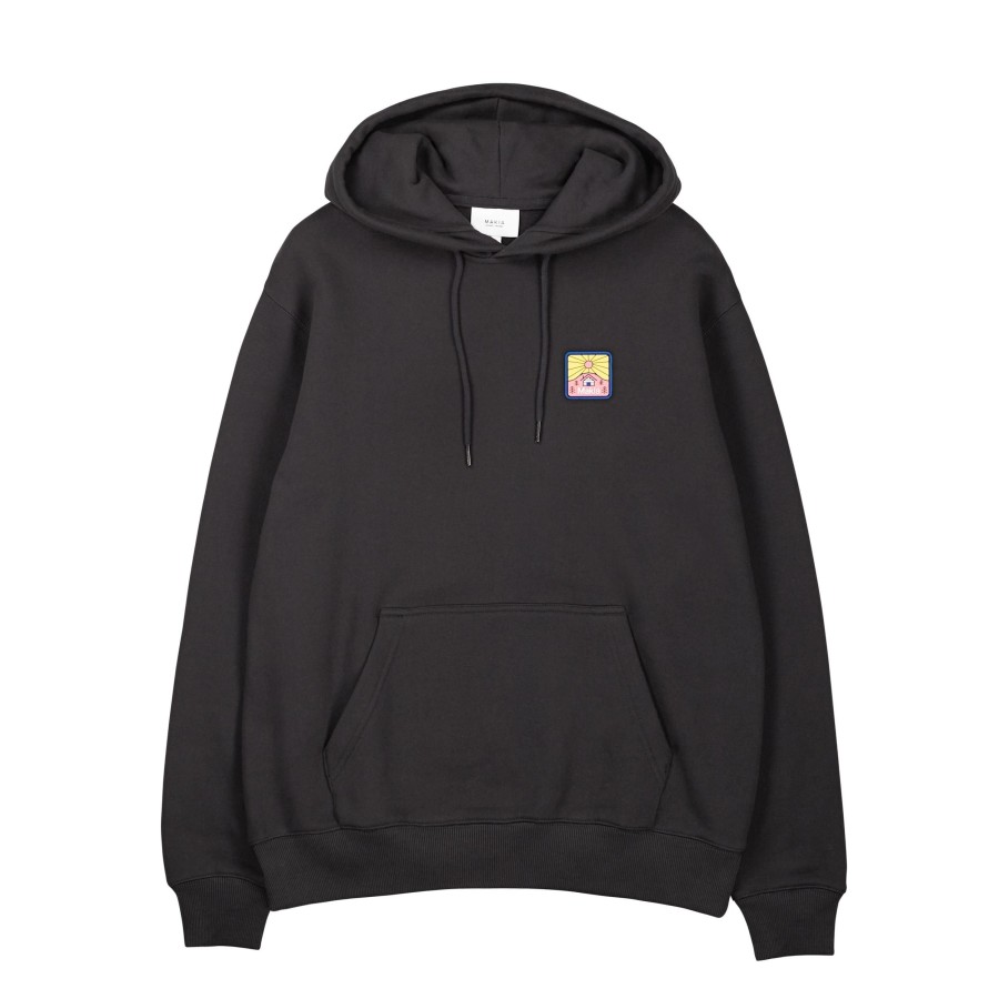 Men Makia | Shelter Hooded Sweatshirt Black