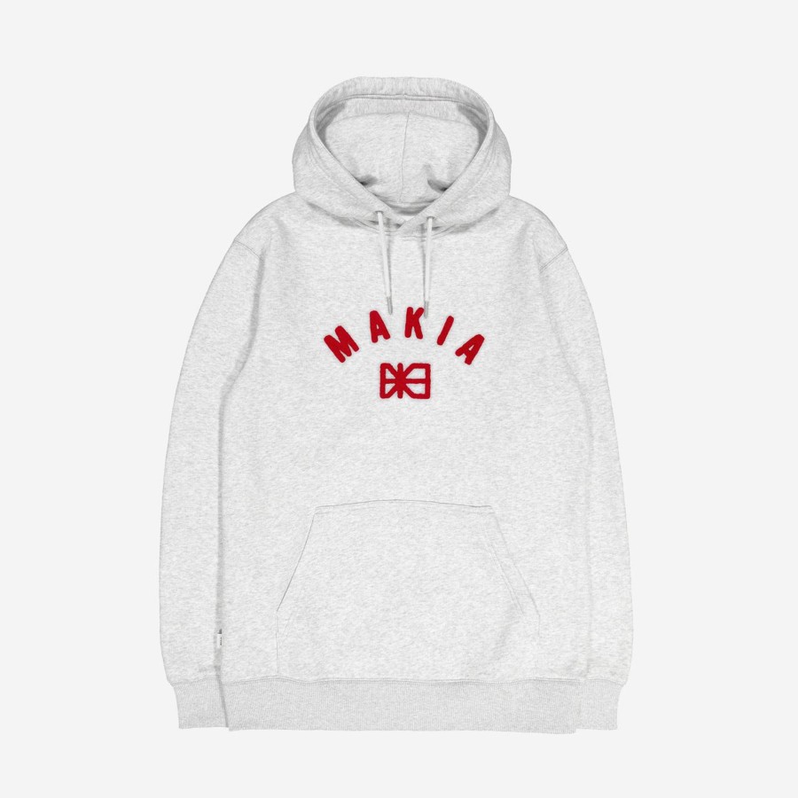 Men Makia | Brand Hooded Sweatshirt Light Grey