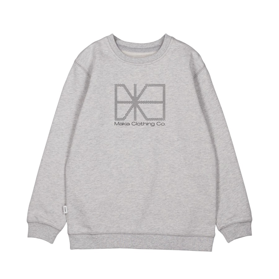 Kids Makia | Kids' Flagline Sweatshirt Light Grey