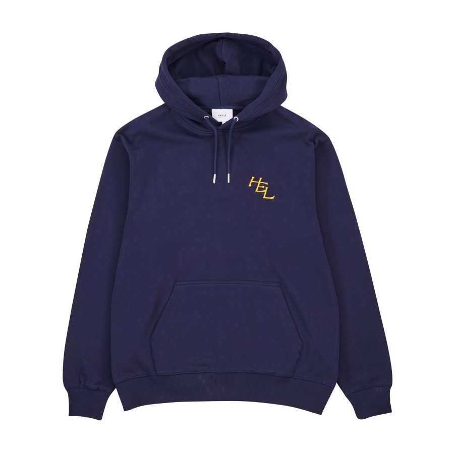 Men Makia | Hel Hooded Sweatshirt Dark Navy