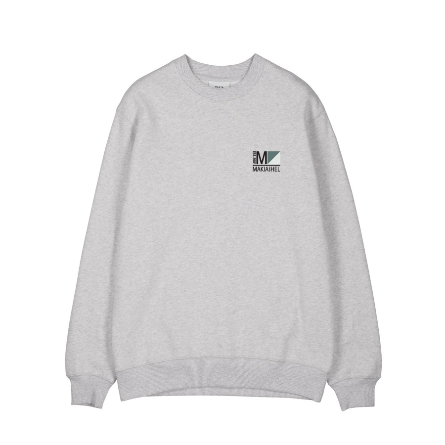 Men Makia | Radar Sweatshirt Light Grey