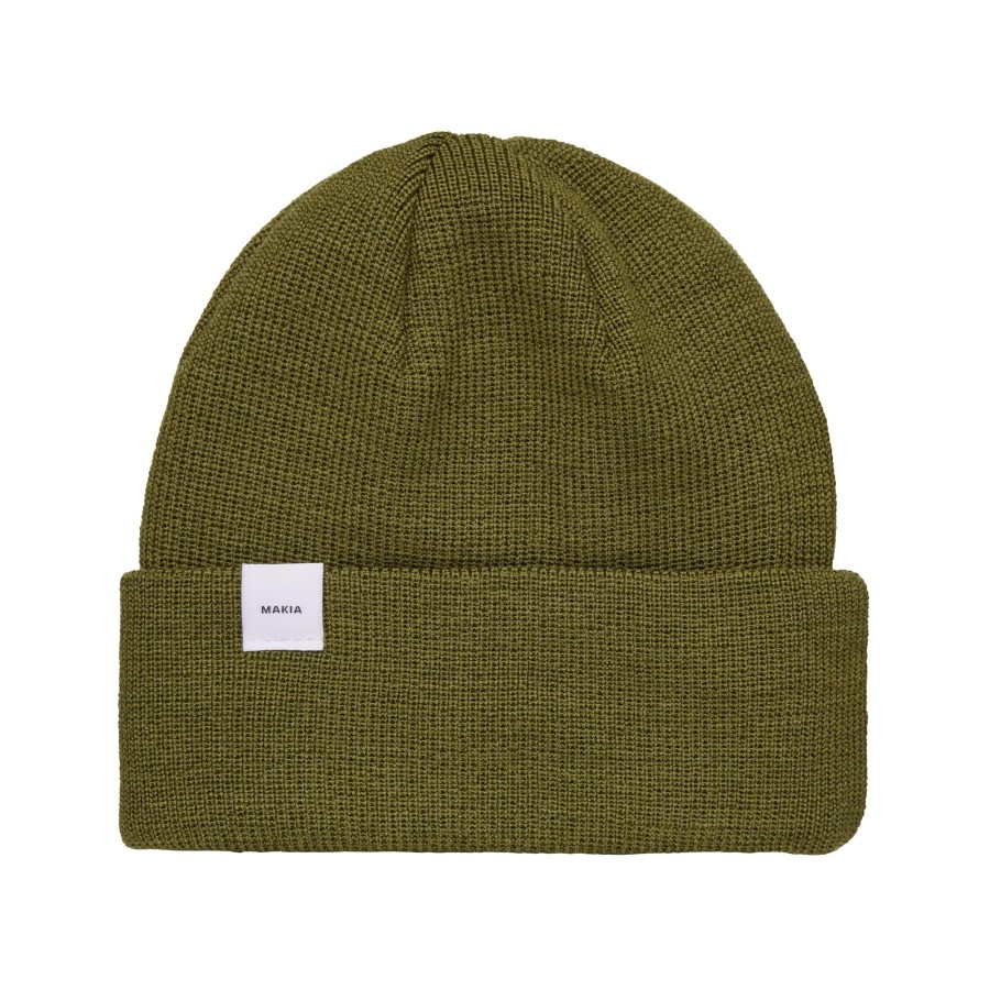 Women Makia | Merino Thin Cap Moss