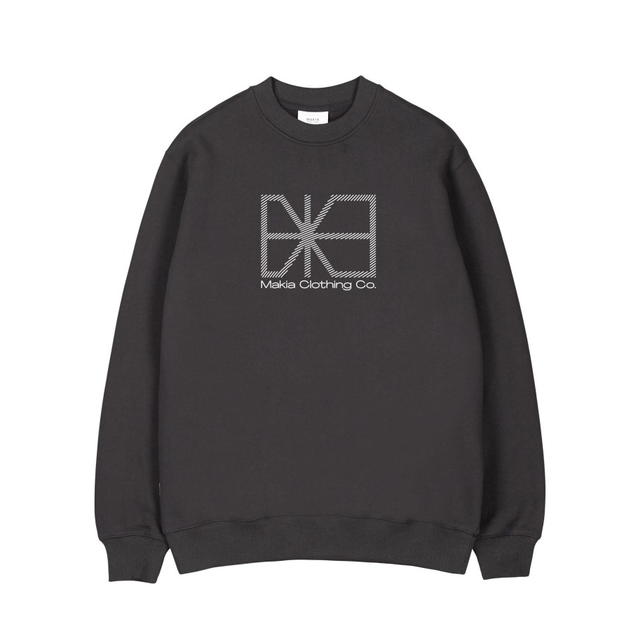 Men Makia | Flagline Sweatshirt Black