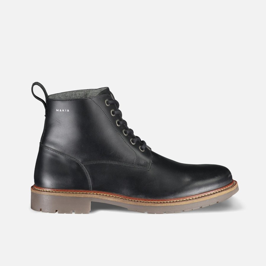 Men Makia | Lined Avenue Boot Black