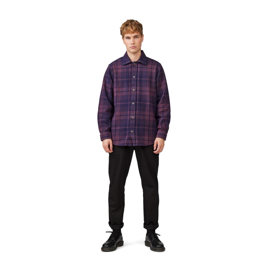 Men Makia | Visa Overshirt Aubergine