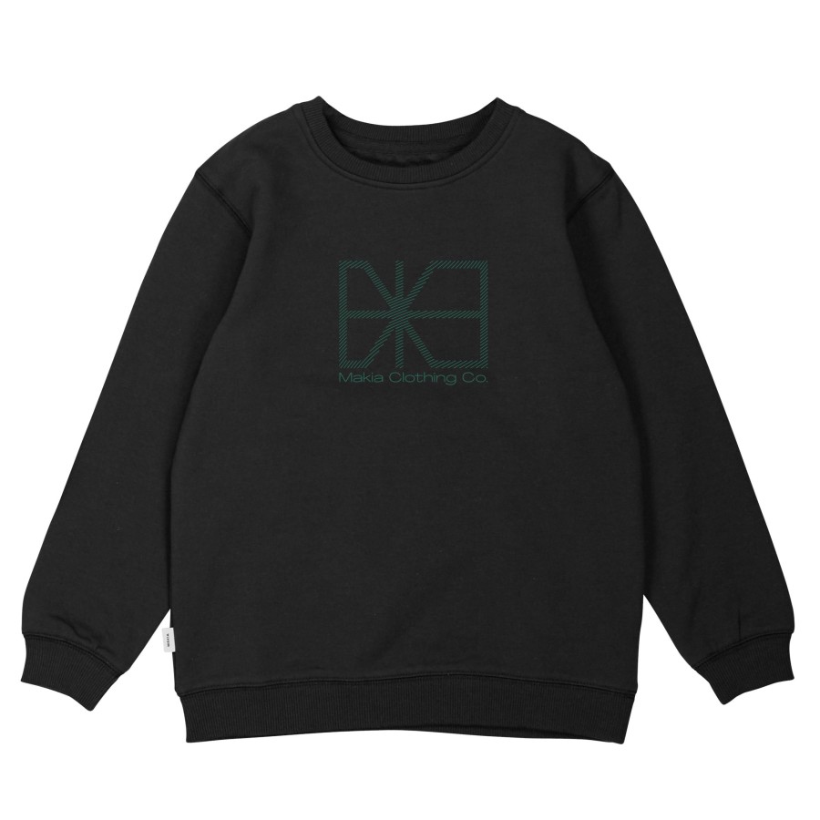 Kids Makia | Flagline Sweatshirt Black