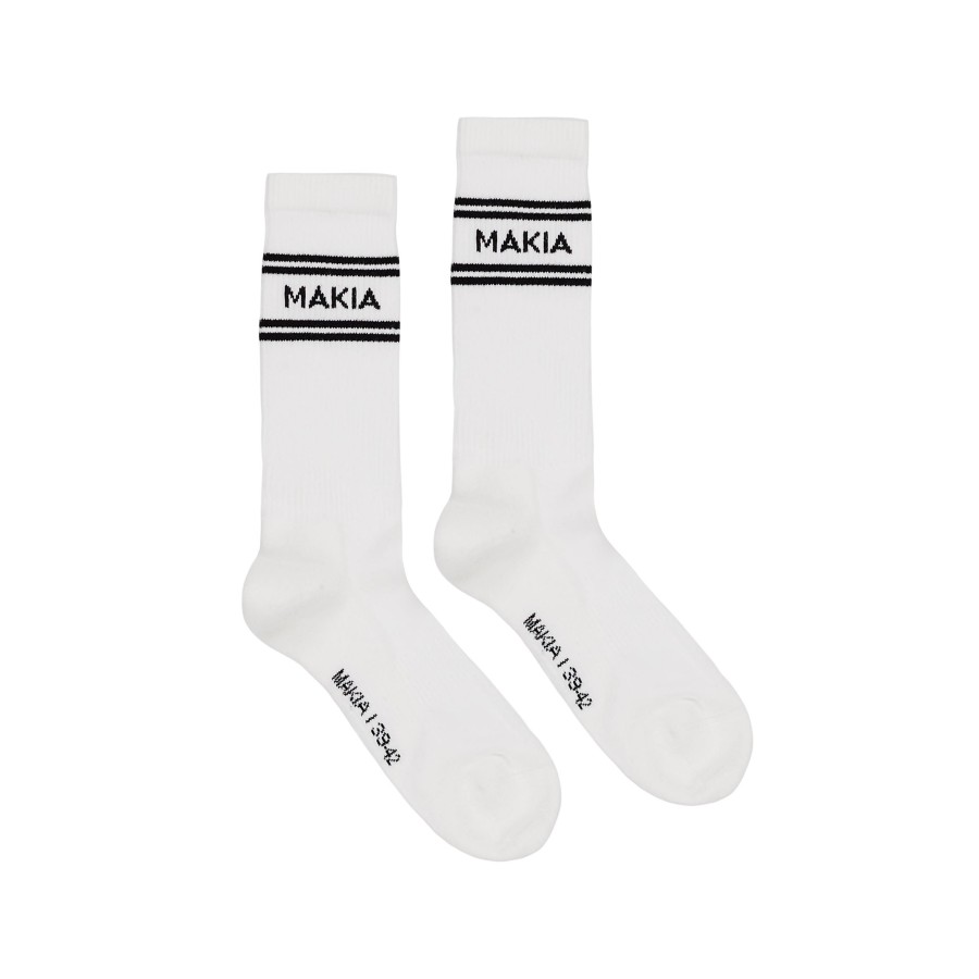 Women Makia | Stripe Socks (2Pack) White