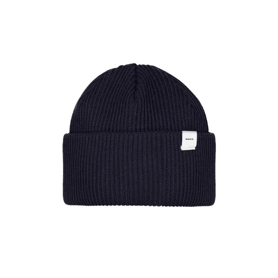 Women Makia | Merino Cap Dark Navy