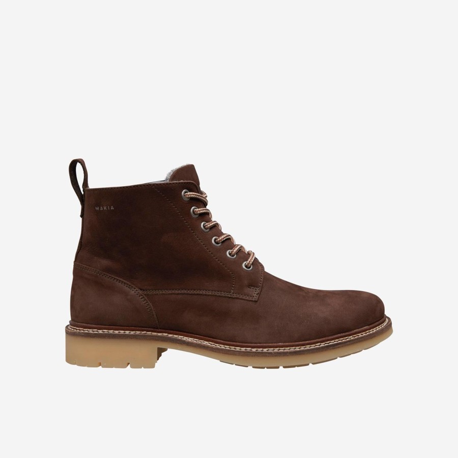 Men Makia | Lined Avenue Boot Tobacco